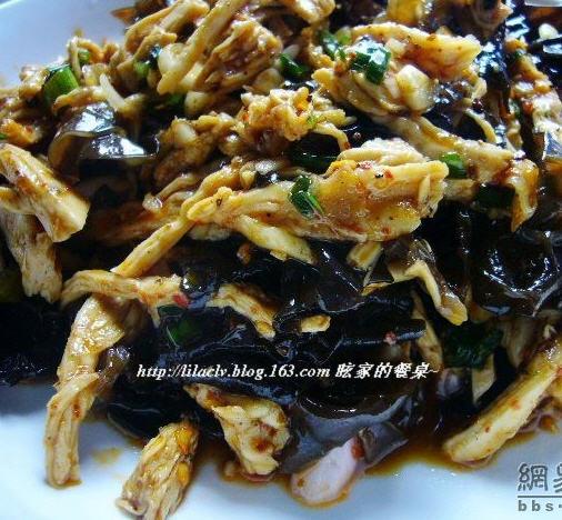木耳鸡丝的做法(木耳鸡肉、鸡肉黑木耳)